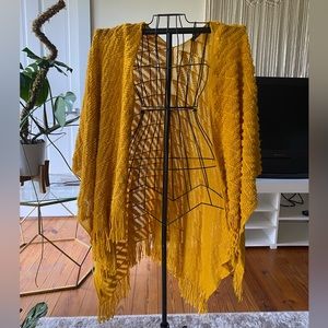 Golden Yellow Oversized Wrap/Shrug/Poncho